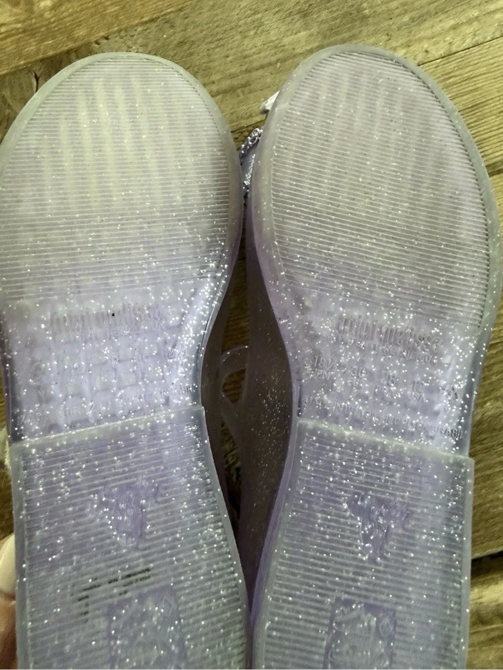 Mini Melissa Lilac 💜 Girls' Sweet Love IV Flats - Toddler size 12